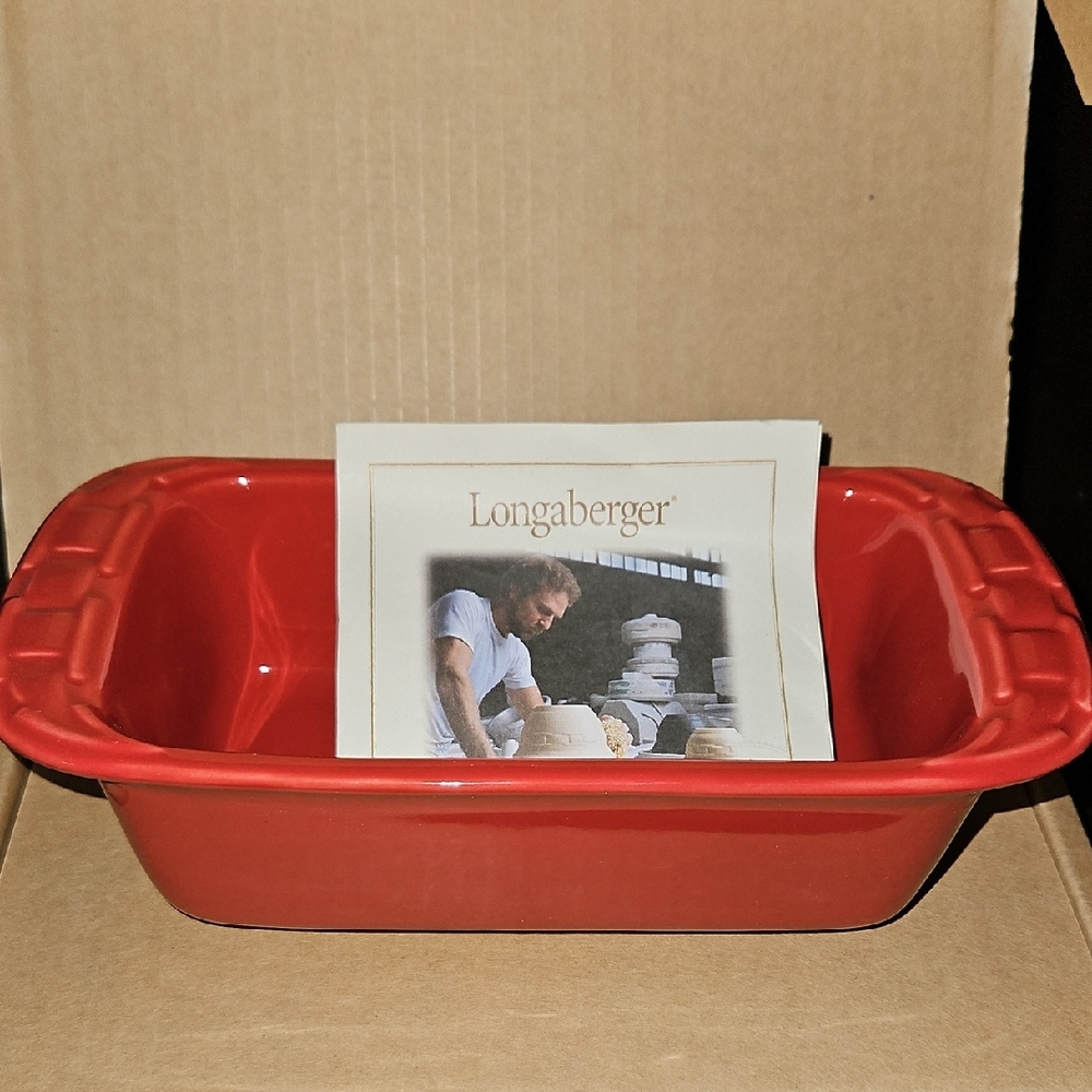 Longaberger Red Bakeware Dish